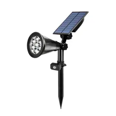 STOREFIX - LAMPARA SOLAR ESTACA CON PANEL INTEGRADO LUZ NEUTRA CON SENSOR - 7W