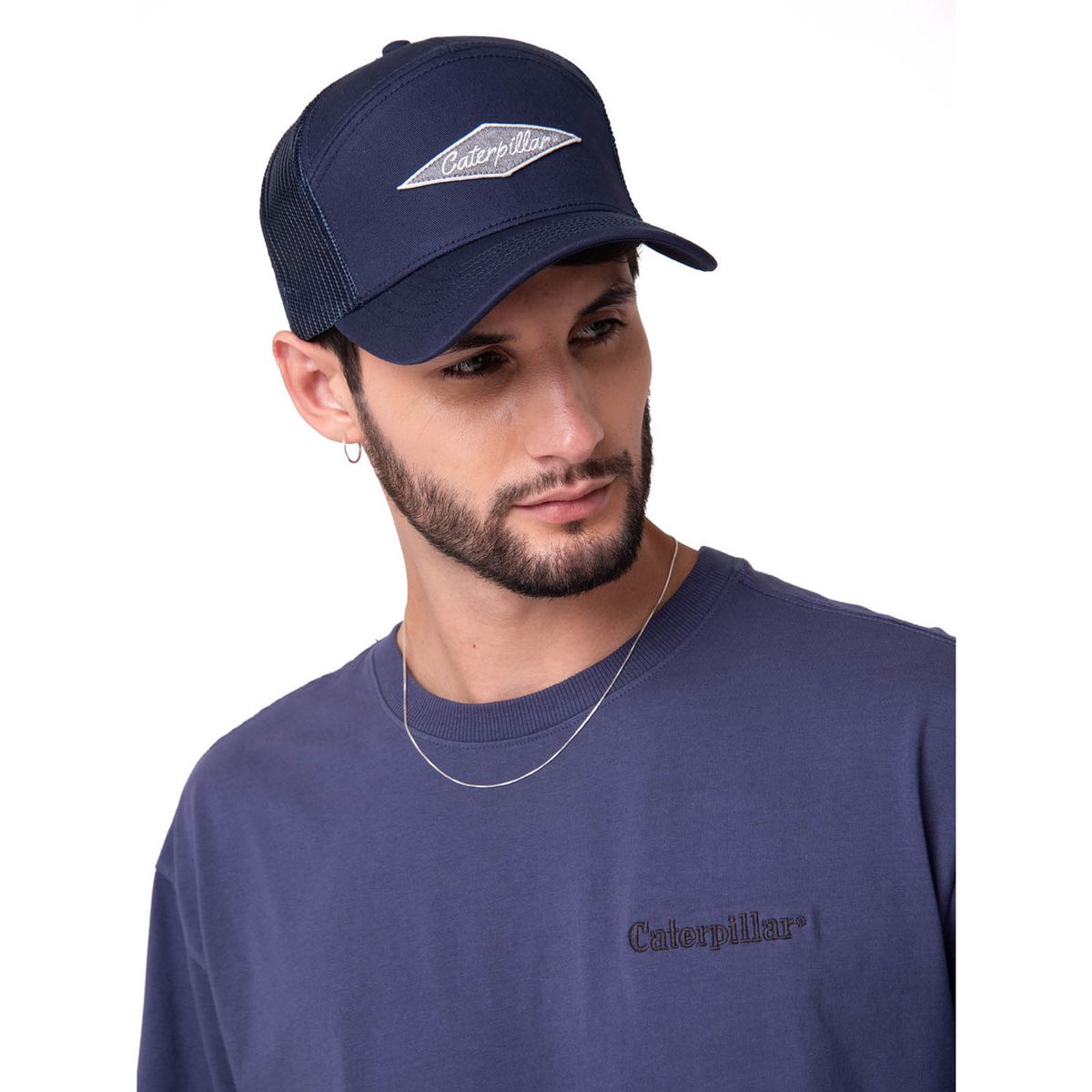 CAT - Jockey Hombre Diamond 7-Panel Mesh Azul CAT