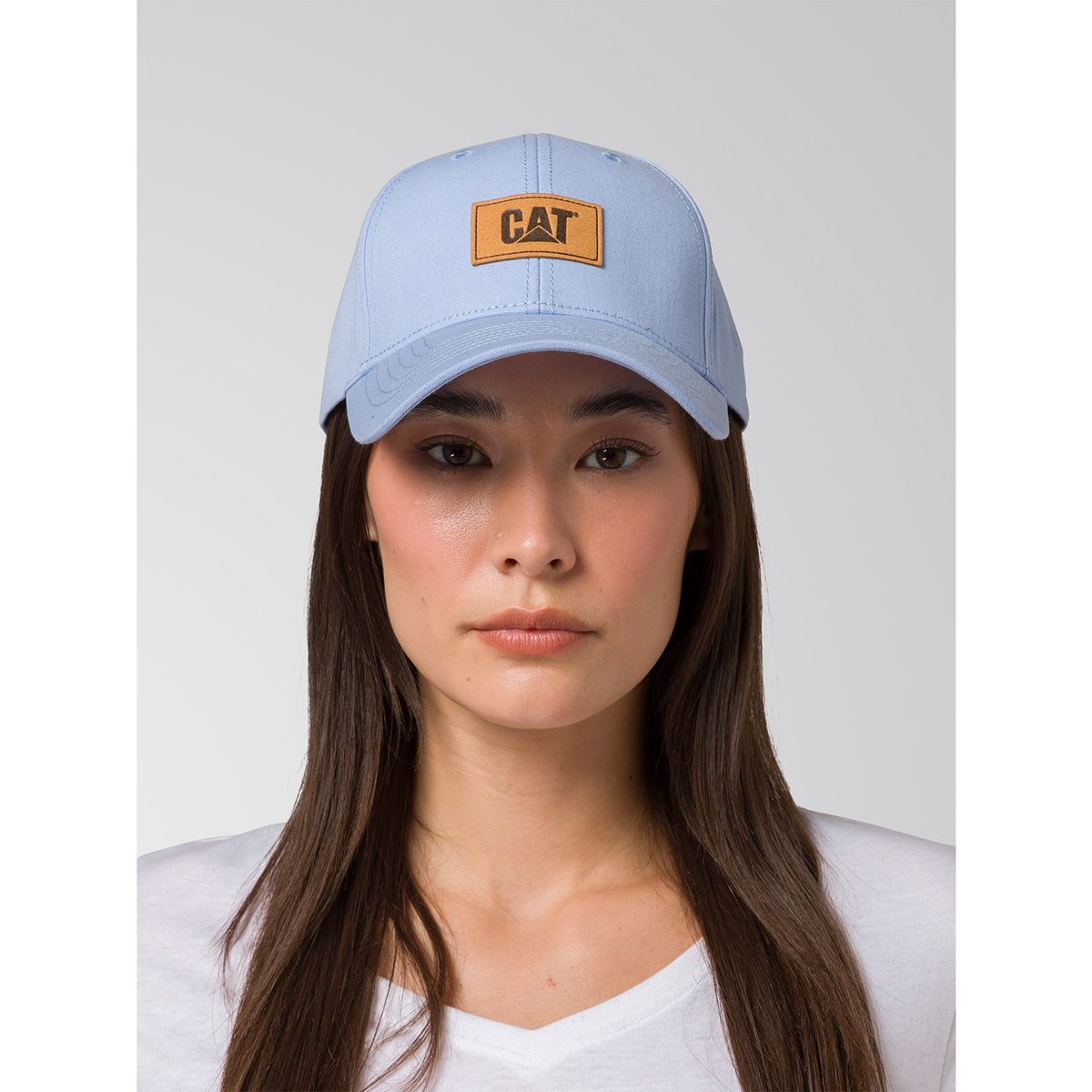 CAT - Jockey Algodón Mujer Logo Leather Patch H Celeste CAT