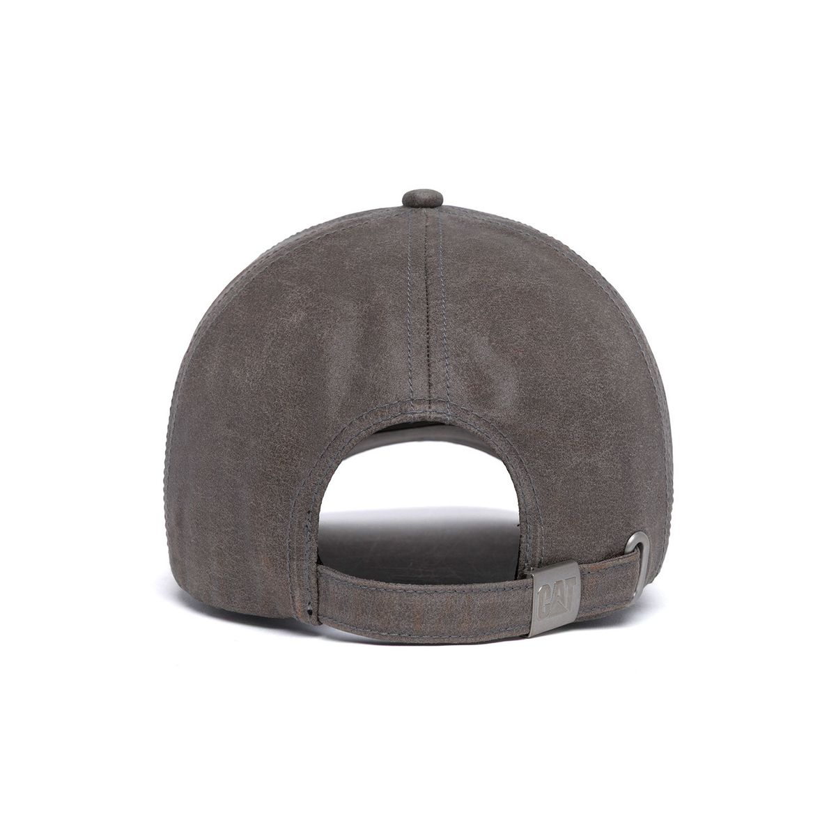 CAT - Jockey Hombre Faux Leather Hat Gris CAT