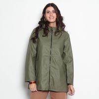 CHAQUETA IMPERMEABLE MANGA LARGA CON CAPUCHA