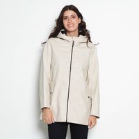 CHAQUETA IMPERMEABLE MANGA LARGA CON CAPUCHA
