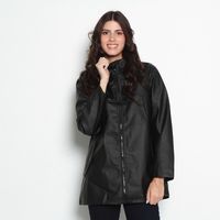 CHAQUETA IMPERMEABLE MANGA LARGA CON CAPUCHA
