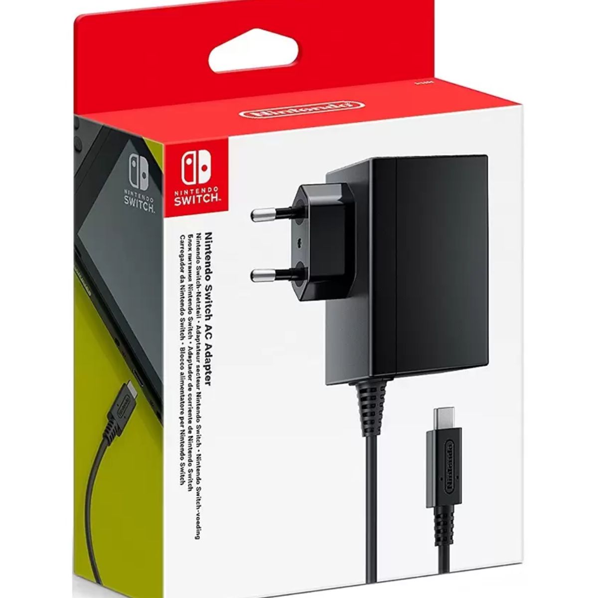 NINTENDO - CARGADOR ORIGINAL NINTENDO SWITCH LITE-OLED-V1-V2-2