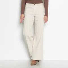 WADOS - JEANS WIDE TIRO MEDIO PRETINA UN BOTON