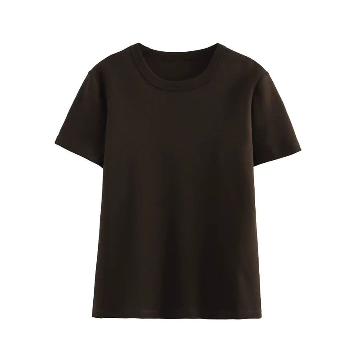 VELVET - Polera Basica Algodón Carla Negro