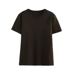 VELVET - Polera Basica Algodón Carla Negro