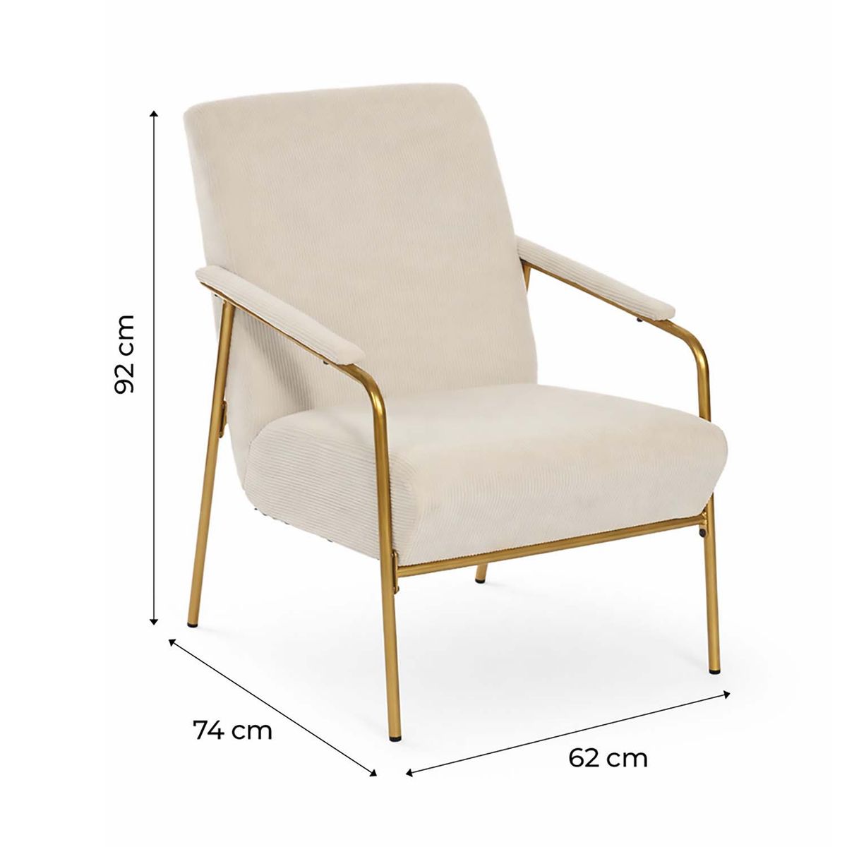 NOVAHUS - Poltrona Sitial Normandie Beige