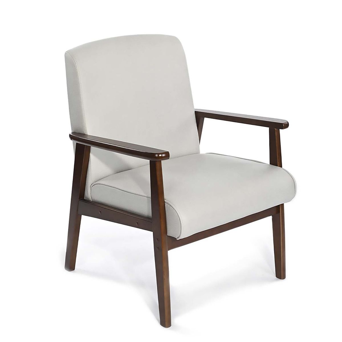 NOVAHUS - Poltrona Sitial Roma Madera Tela Beige