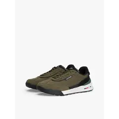 TOMMY HILFIGER - Zapatillas Retro Runner Mix Verde