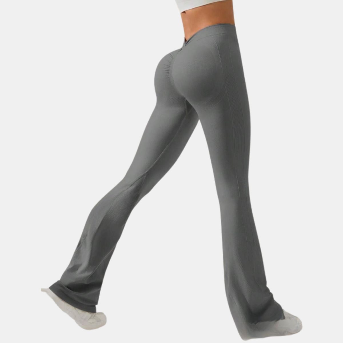 LIKE SHOP - Calza Deportiva Bota Elefante Mujer Push Up Lisa Tiro Alto 9004