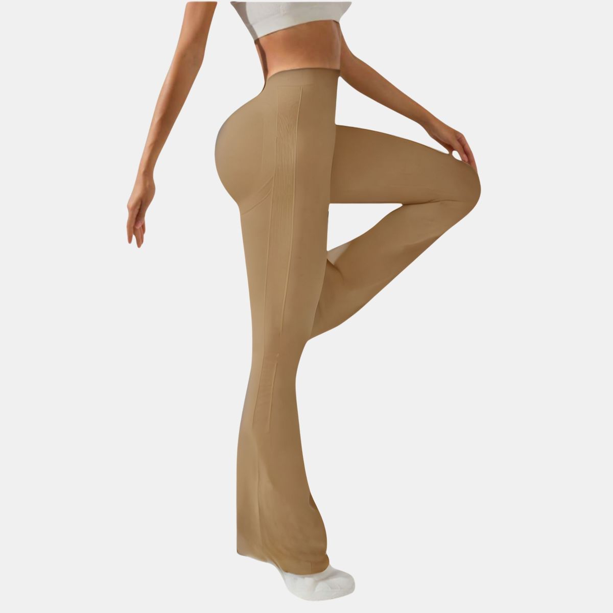 LIKE SHOP - Calza Deportiva Bota Elefante Mujer Push Up Lisa Tiro Alto 9004