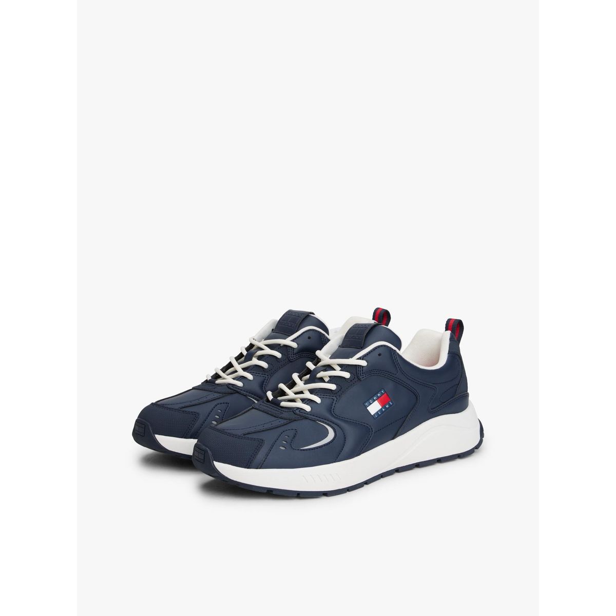 TOMMY HILFIGER - Zapatillas Runner Suela Dentada Azul Tommy Jeans