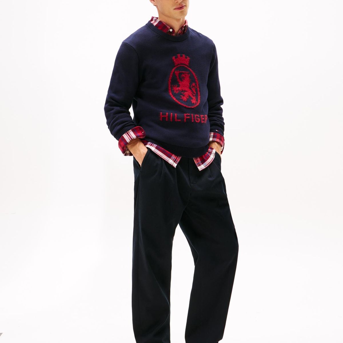 TOMMY HILFIGER - Zapatillas Icon Court Stripes Azul Tommy Hilfiger