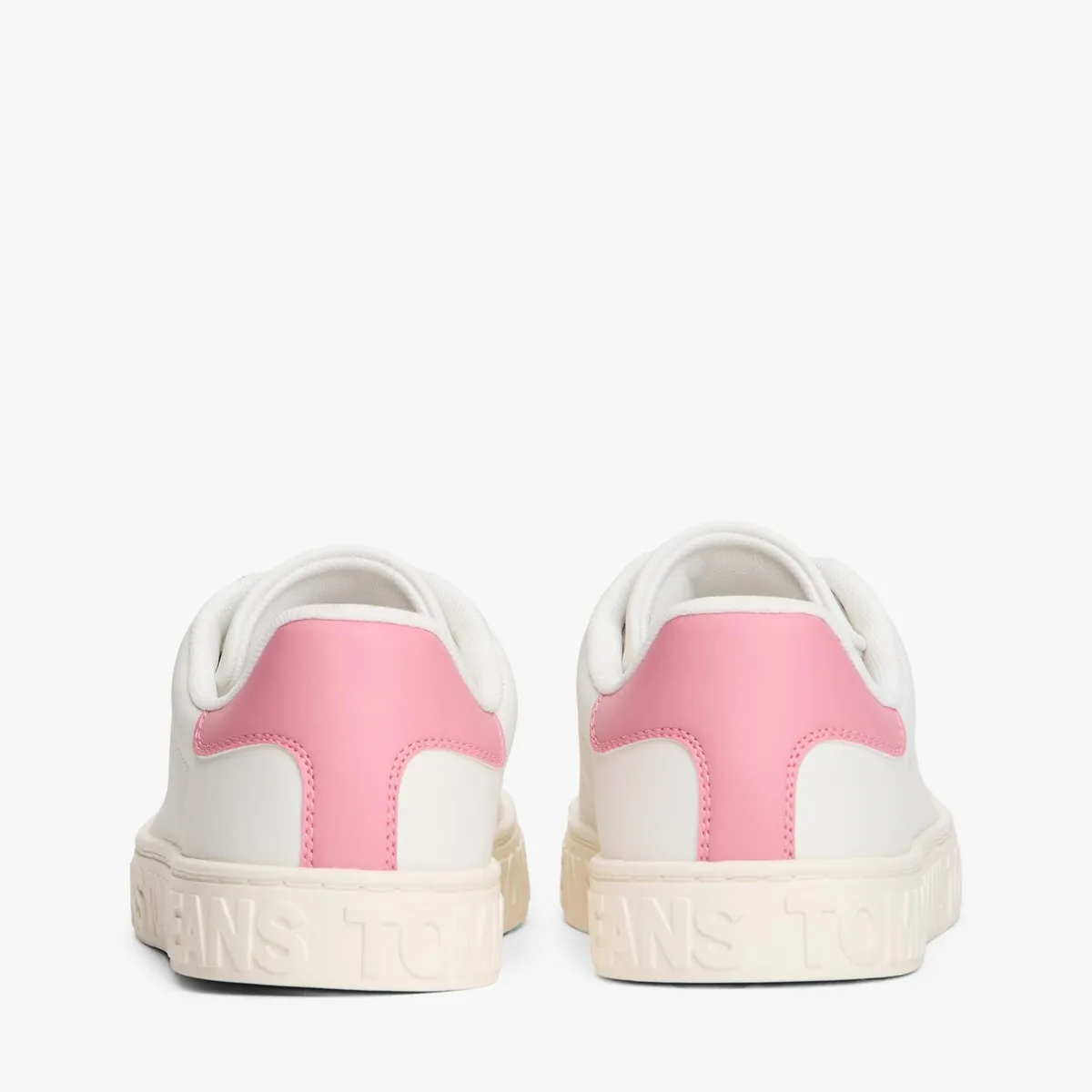 TOMMY HILFIGER - Zapatillas De Cuero New Logo Blanco Tommy Jeans