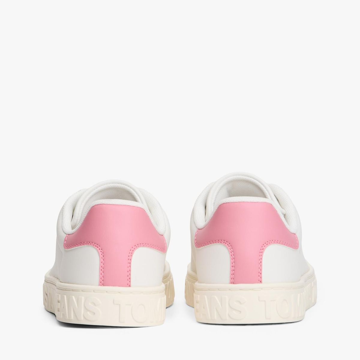 TOMMY HILFIGER - Zapatillas De Cuero New Logo Blanco Tommy Jeans