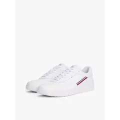 TOMMY HILFIGER - Zapatillas Basket Core Stripes Blanco