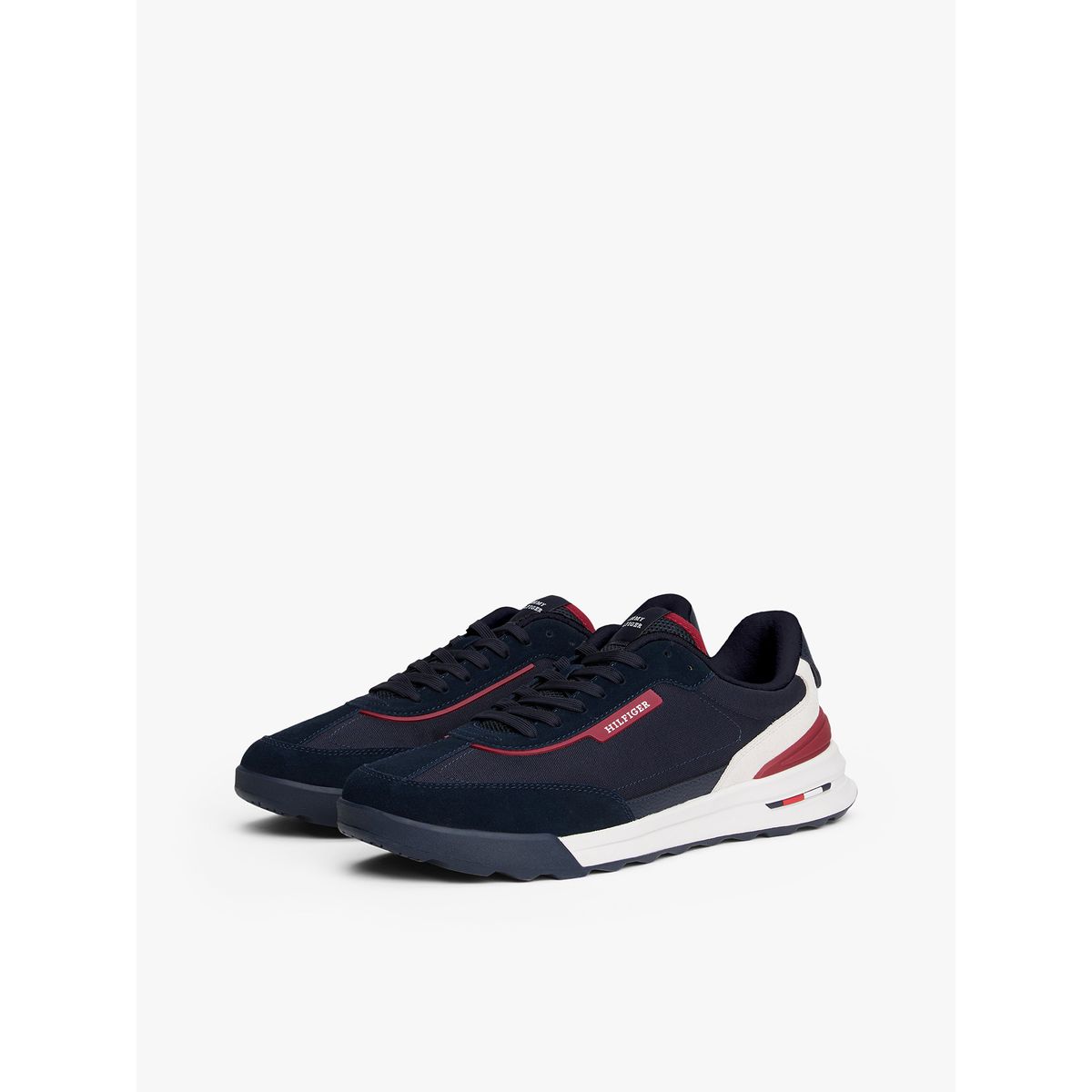 TOMMY HILFIGER - Zapatillas Retro Runner Mix Azul Tommy Hilfiger