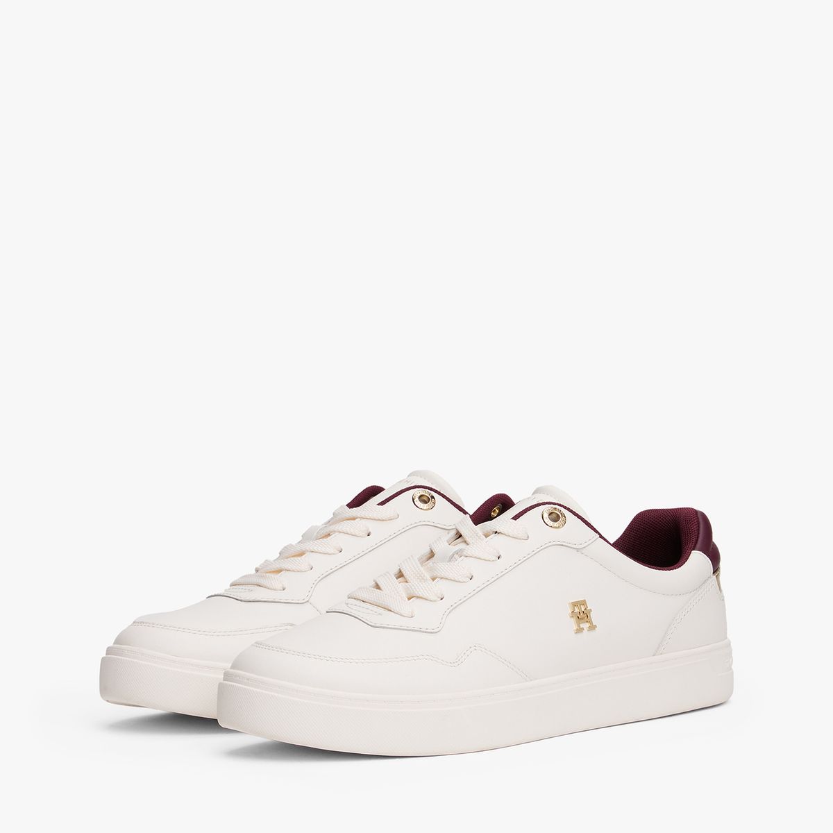 TOMMY HILFIGER - Zapatillas De Cuero Essential Blanco Tommy Hilfiger