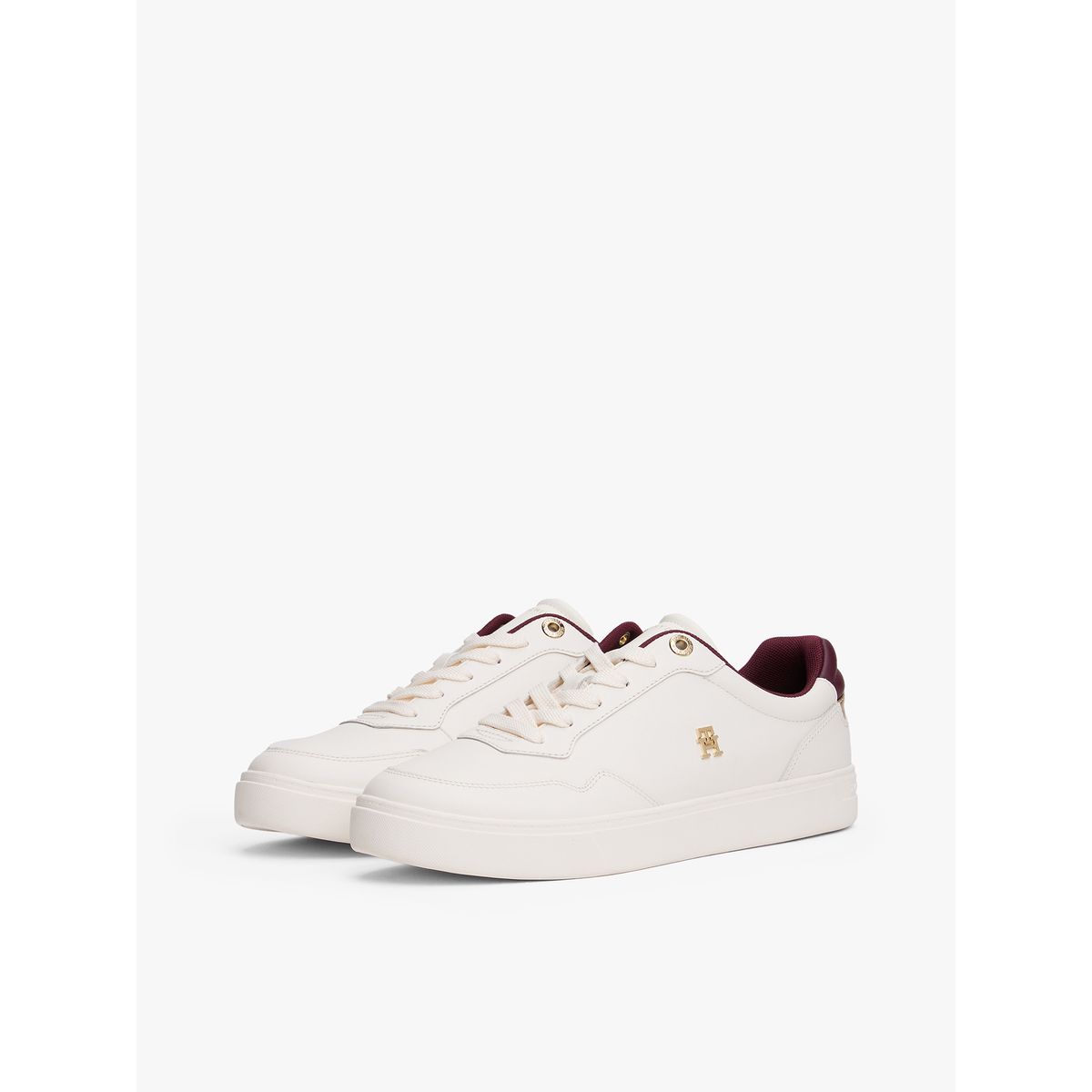 TOMMY HILFIGER - Zapatillas De Cuero Essential Blanco Tommy Hilfiger
