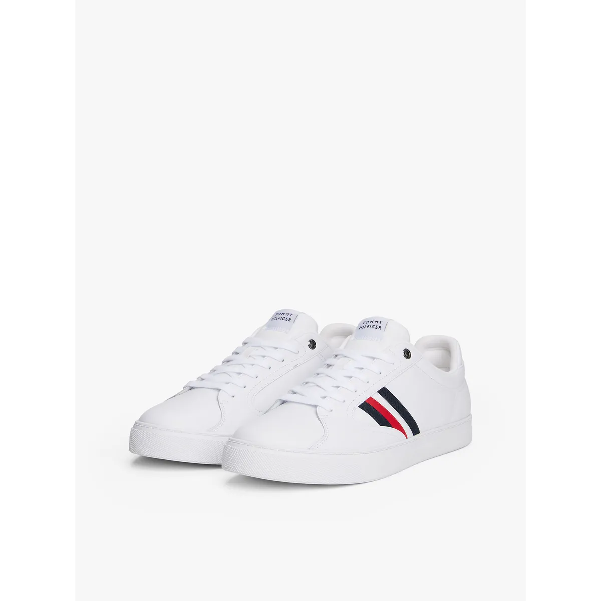 TOMMY HILFIGER - Zapatillas Icon Court Stripes Blanco Tommy Hilfiger