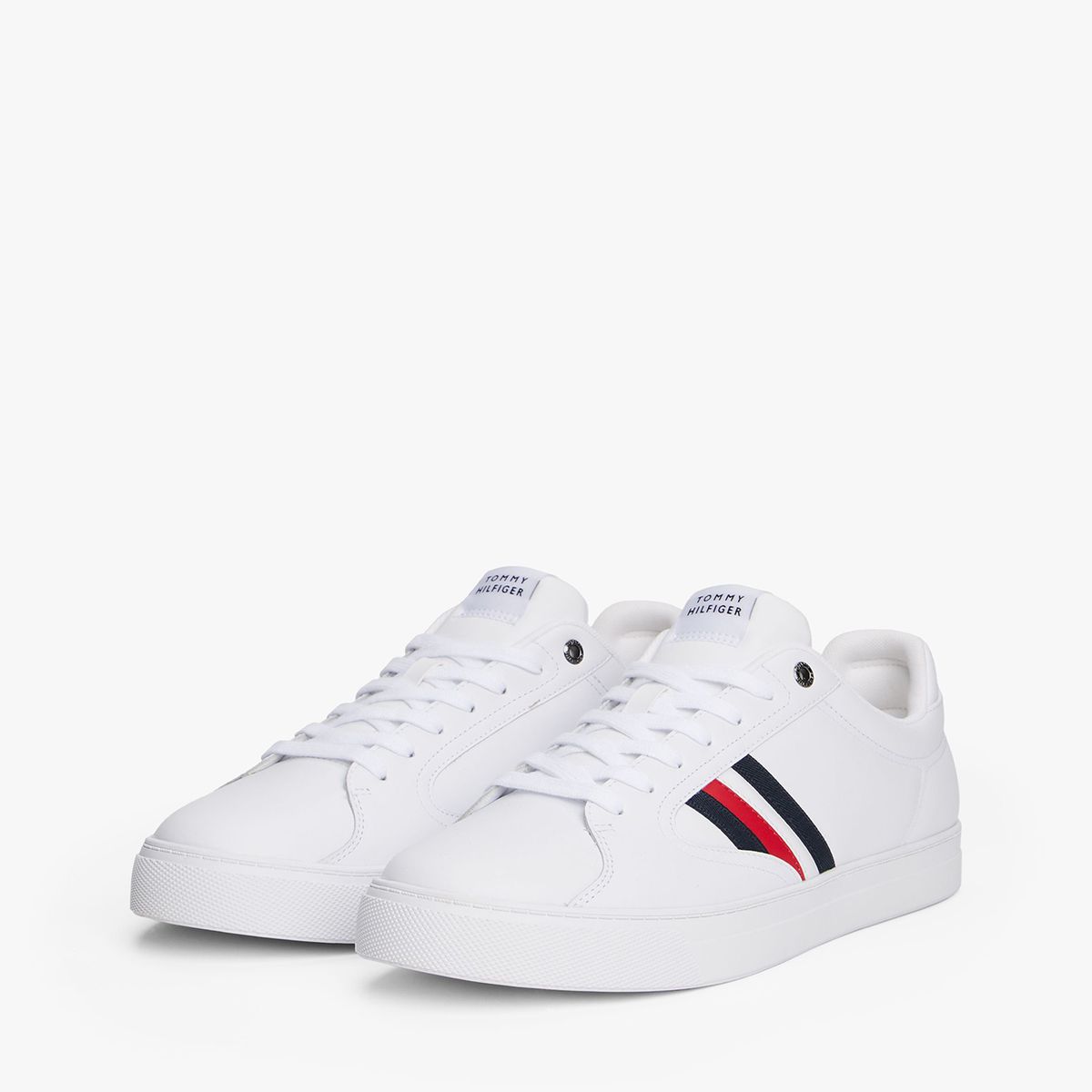 TOMMY HILFIGER - Zapatillas Icon Court Stripes Blanco Tommy Hilfiger