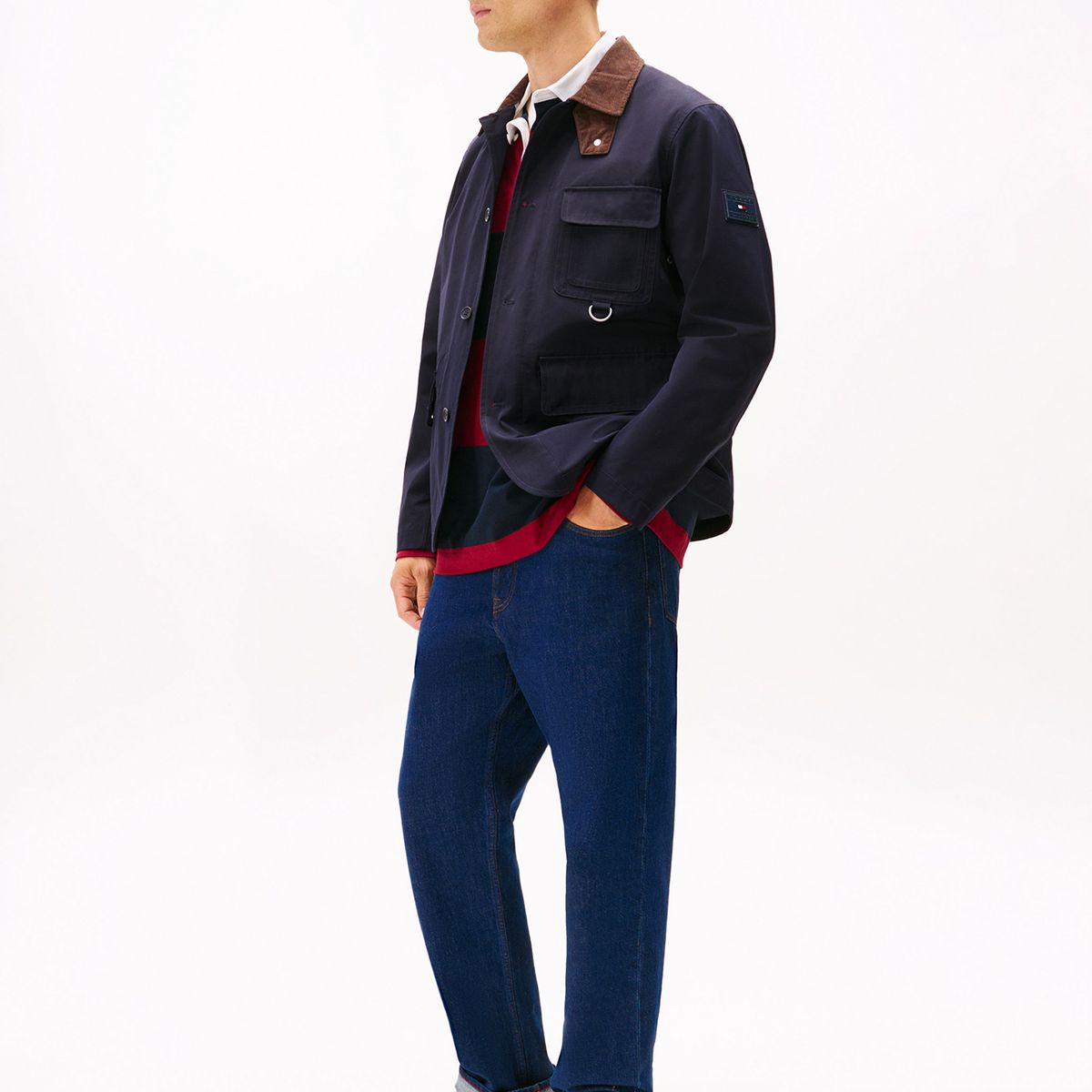 TOMMY HILFIGER - Zapatillas Icon Court Stripes Blanco Tommy Hilfiger