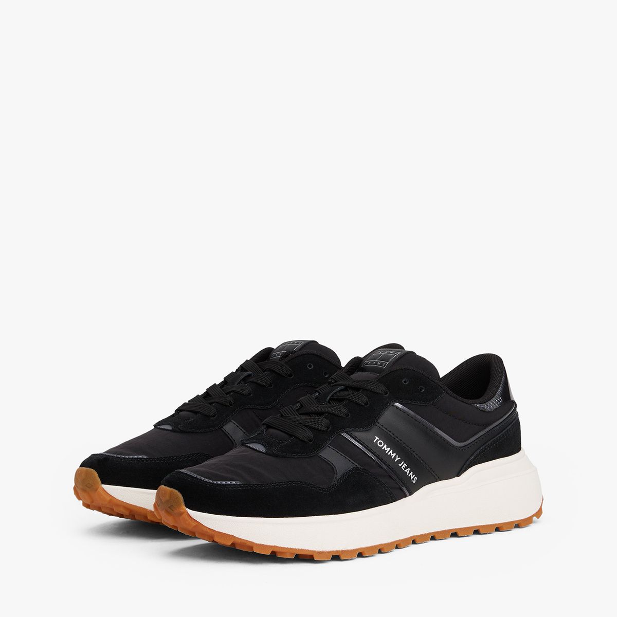 TOMMY HILFIGER - Zapatillas Runner Con Logo Negro Tommy Jeans