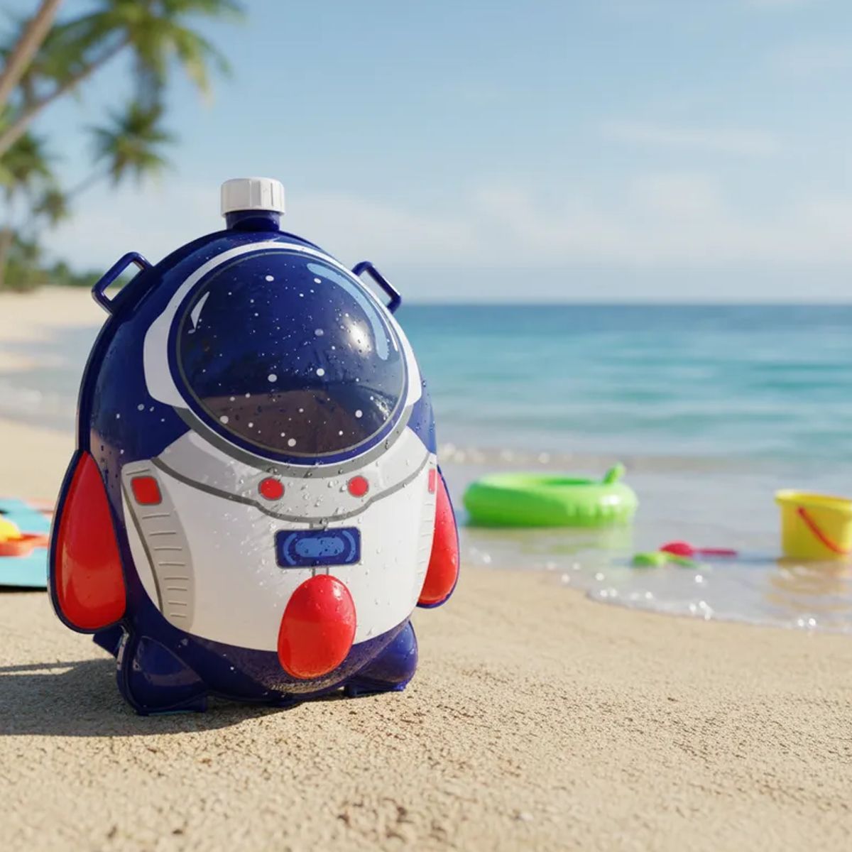 GENERICO - Mochila Pistola De Agua Infantil Astronauta Espacial