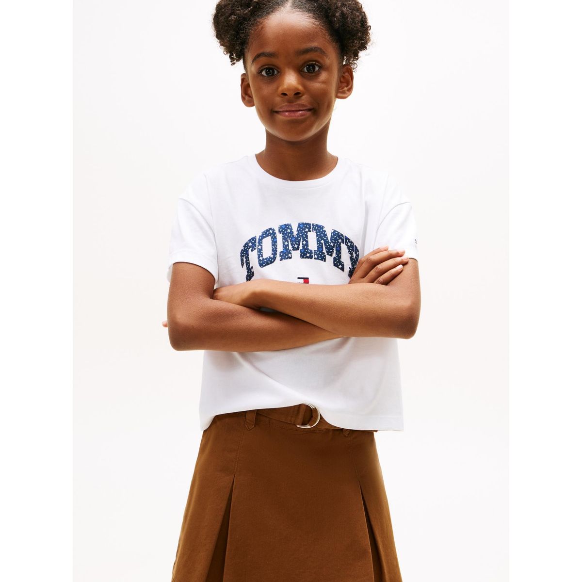 TOMMY HILFIGER - Polera Varsity Con Logo Blanco Tommy Hilfiger