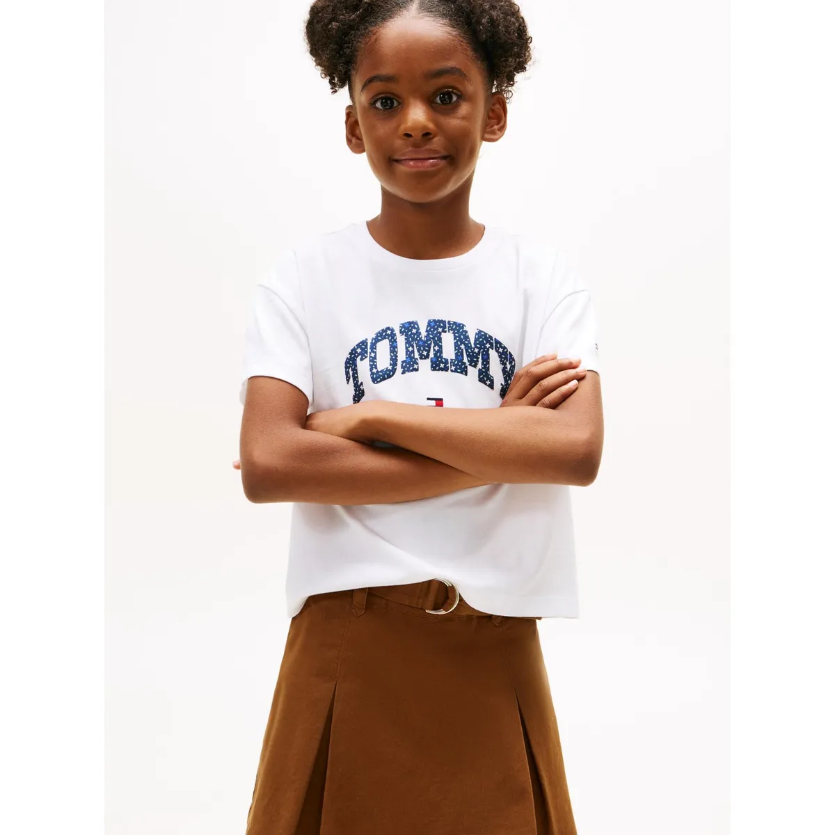 TOMMY HILFIGER - Polera Varsity Con Logo Blanco Tommy Hilfiger