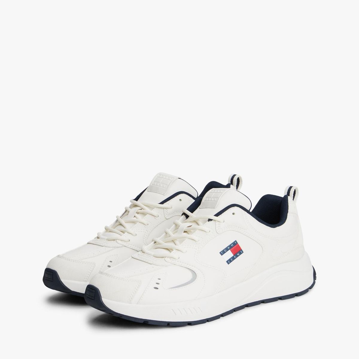 TOMMY HILFIGER - Zapatillas Runner Suela Dentada Blanco Tommy Jeans