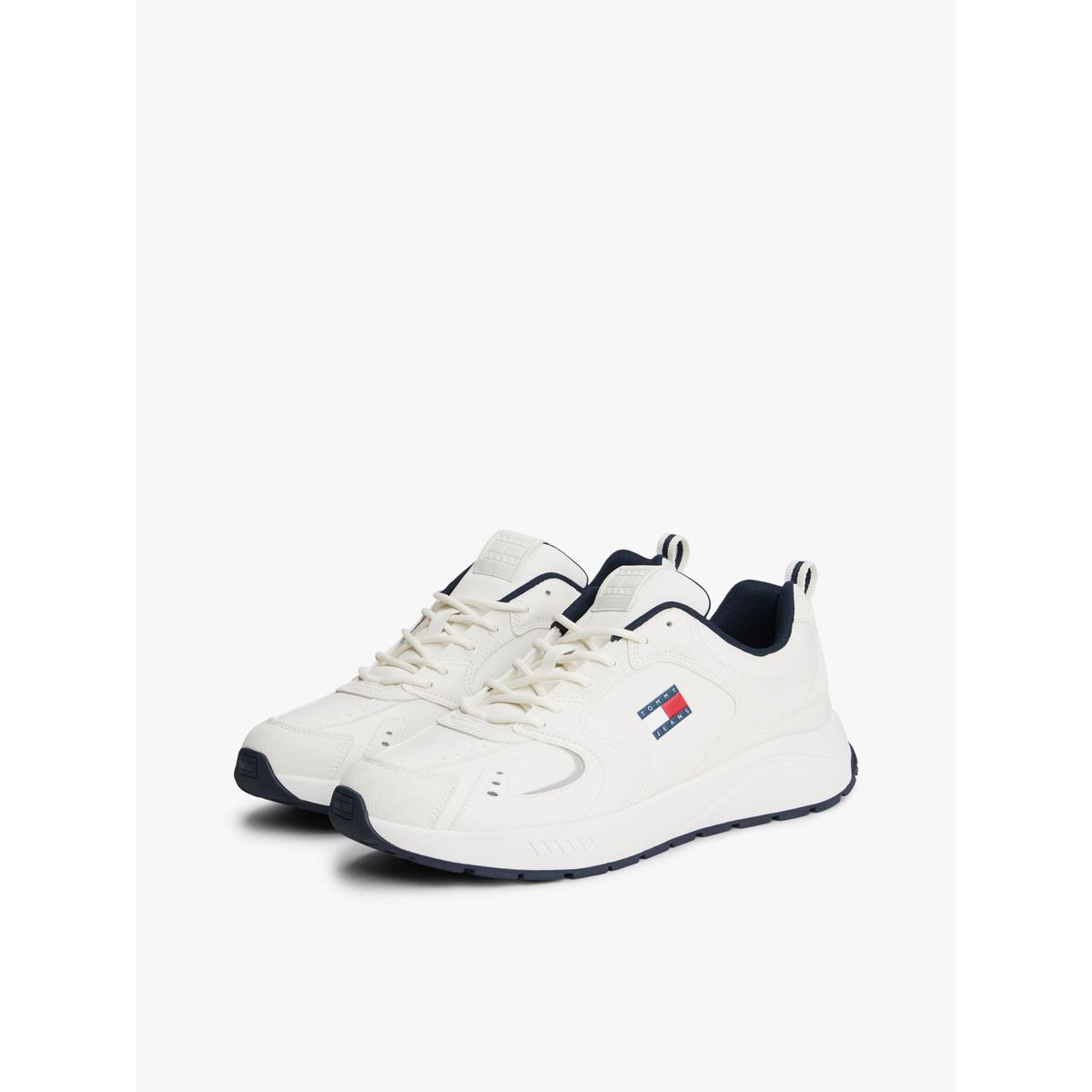 TOMMY HILFIGER - Zapatillas Runner Suela Dentada Blanco Tommy Jeans