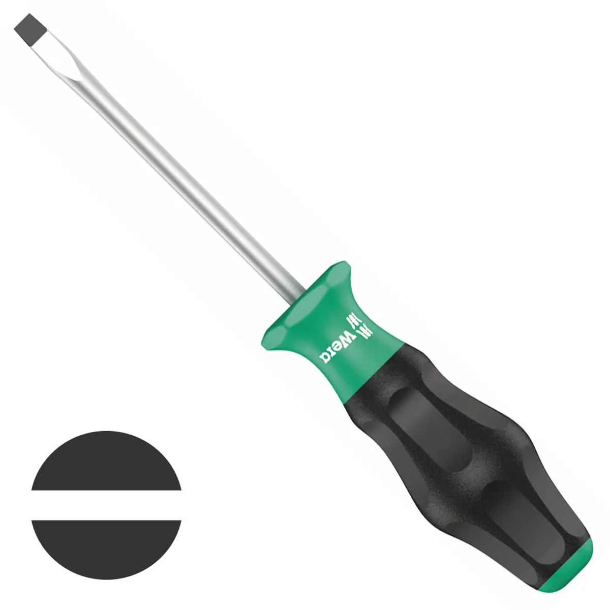 WERA - Destornillador Plano Slot 1 x 6 x 125 mm