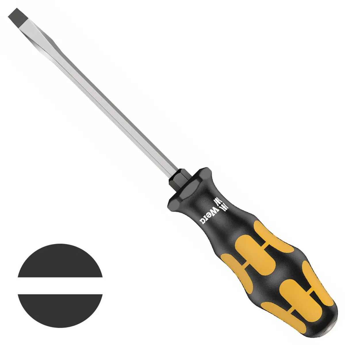 WERA - Destornillador Cincel Plano Slot 16 x 9 x 150 mm
