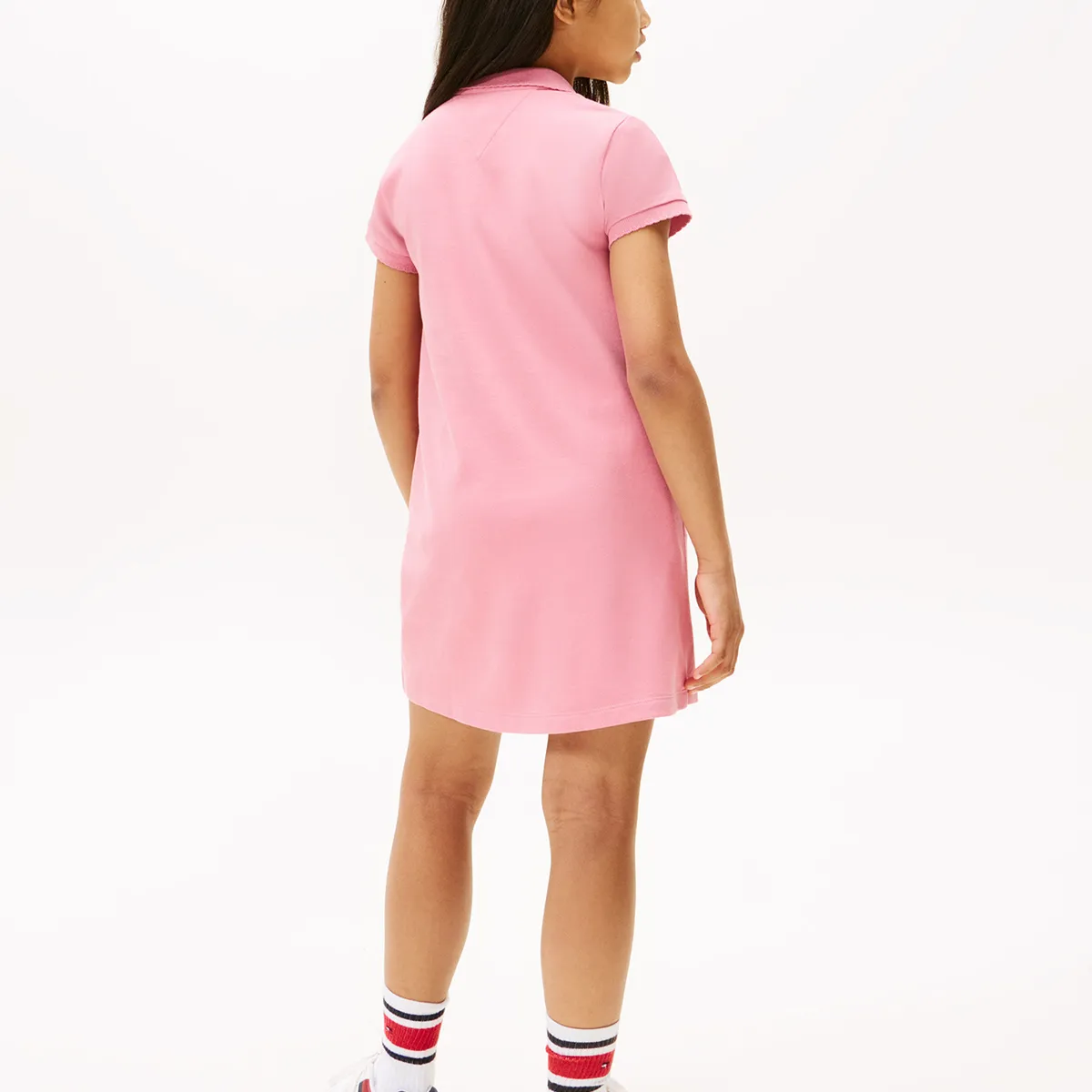 TOMMY HILFIGER - Vestido Polo Essential Rosado Tommy Hilfiger