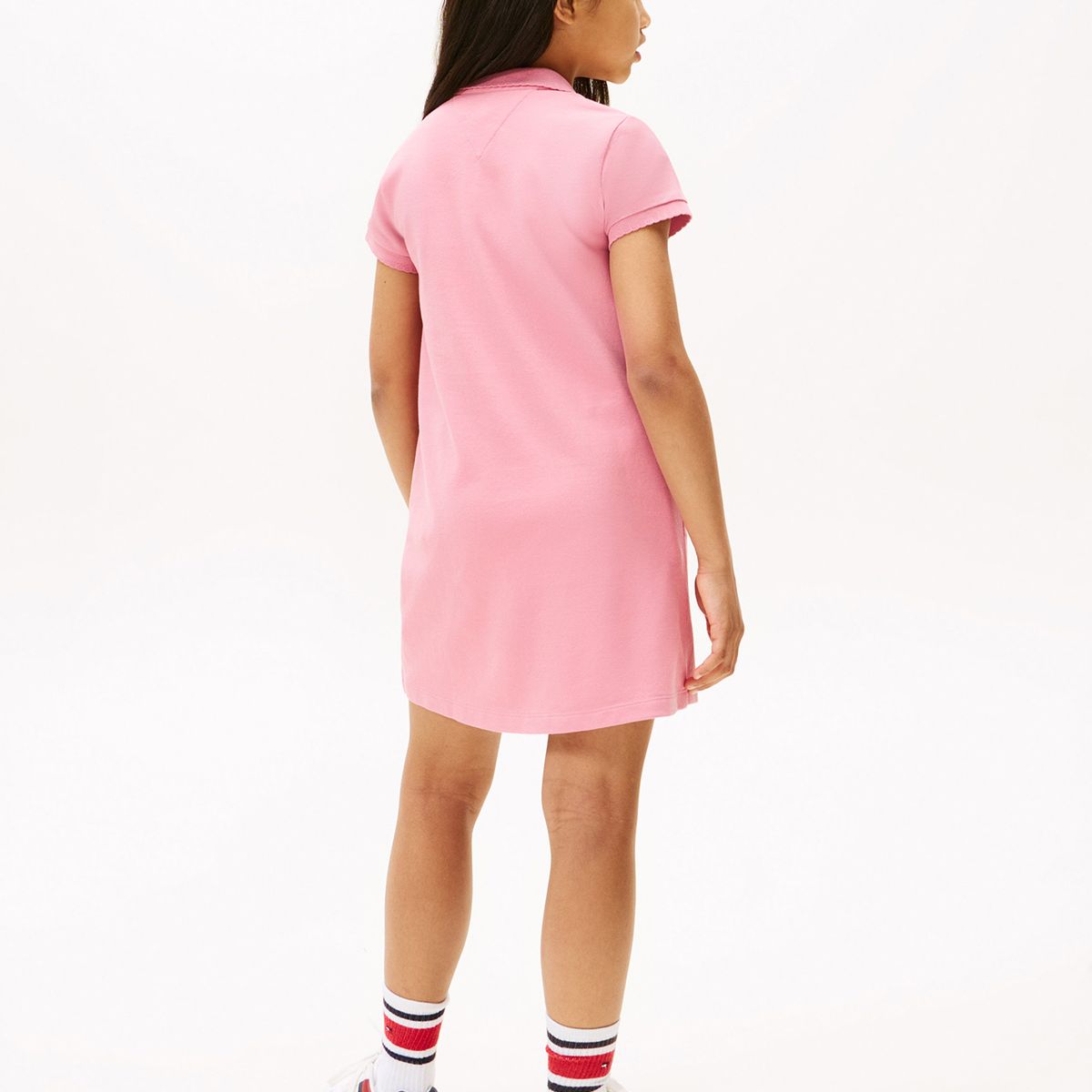 TOMMY HILFIGER - Vestido Polo Essential Rosado Tommy Hilfiger