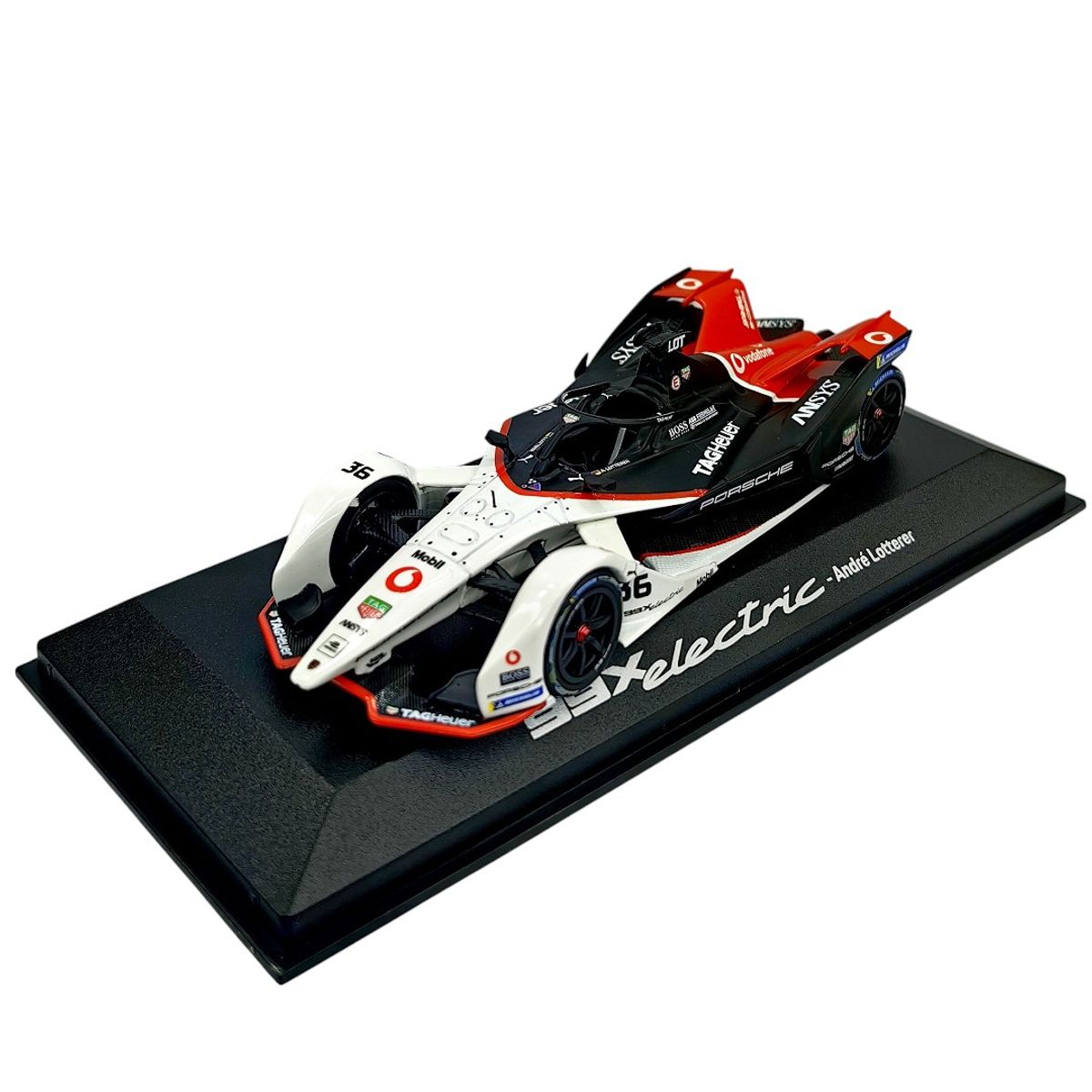 FORMULA 1 - Auto Formula E Porsche 99x Santiago E-prix 36 A Lotterer Minichamps 143 Caja Acrilica