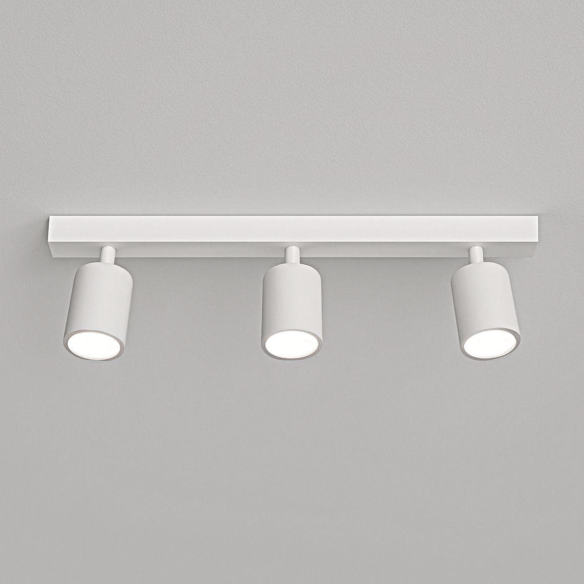 MEGABRIGHT - FOCO BARRA SOBREPUESTO TRIPLE GU-10 BLANCO MATE