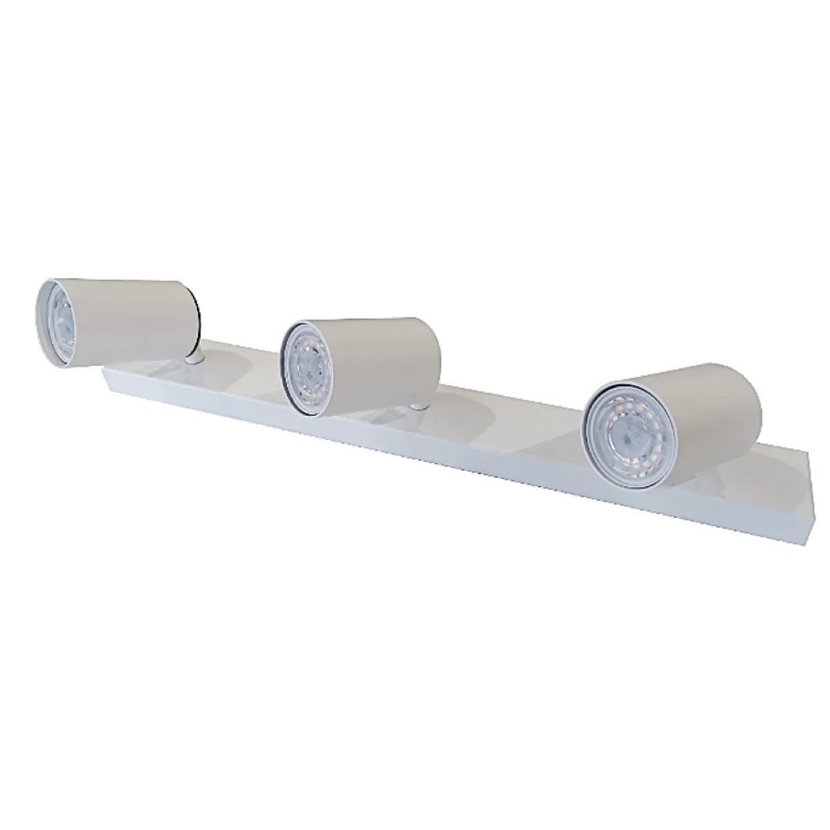 MEGABRIGHT - FOCO BARRA SOBREPUESTO TRIPLE GU-10 BLANCO MATE