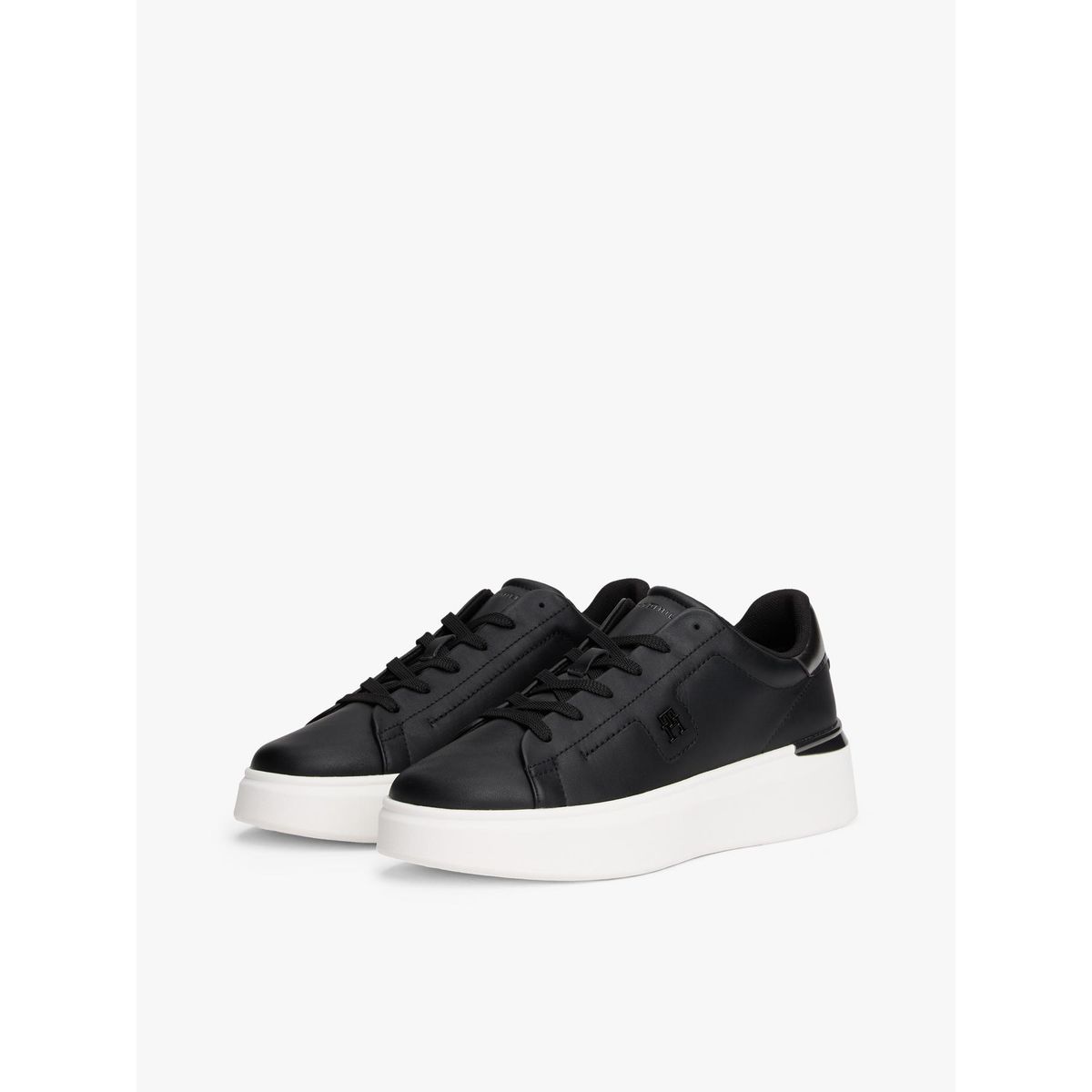 TOMMY HILFIGER - Zapatillas Chic Platform Con Logo Negro Tommy Hilfiger