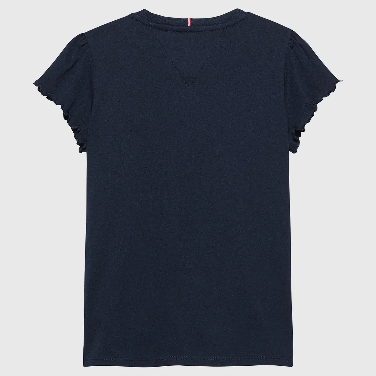 TOMMY HILFIGER - Polera Con Logo Script Gráfico De Niña Azul Tommy Hilfiger