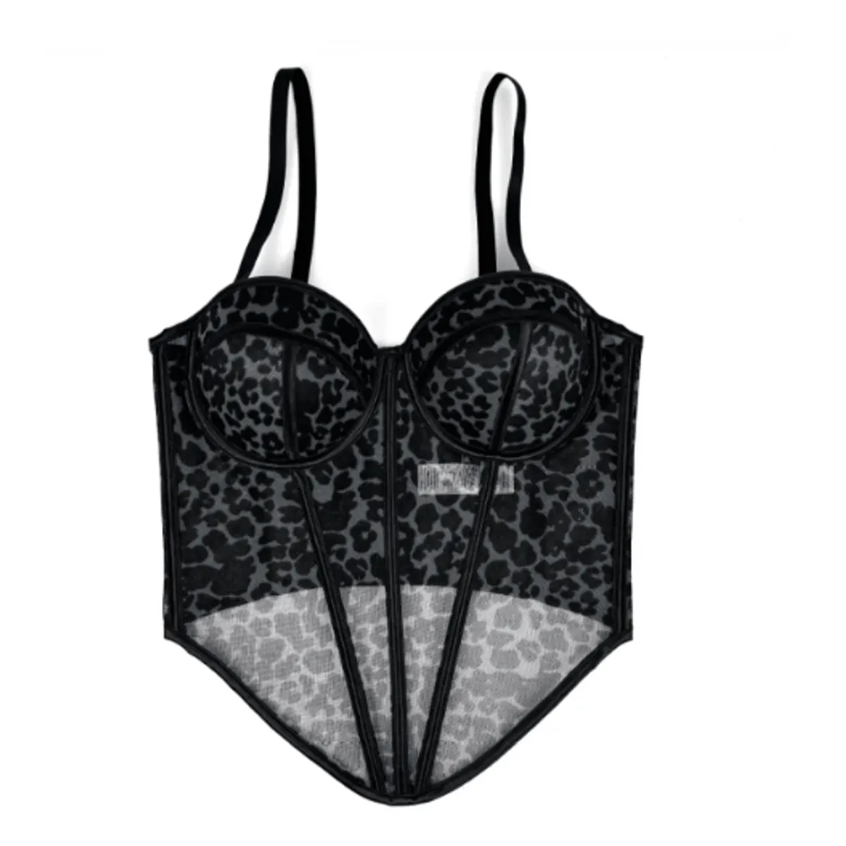 VELVET - Corset Kiara Print Marron