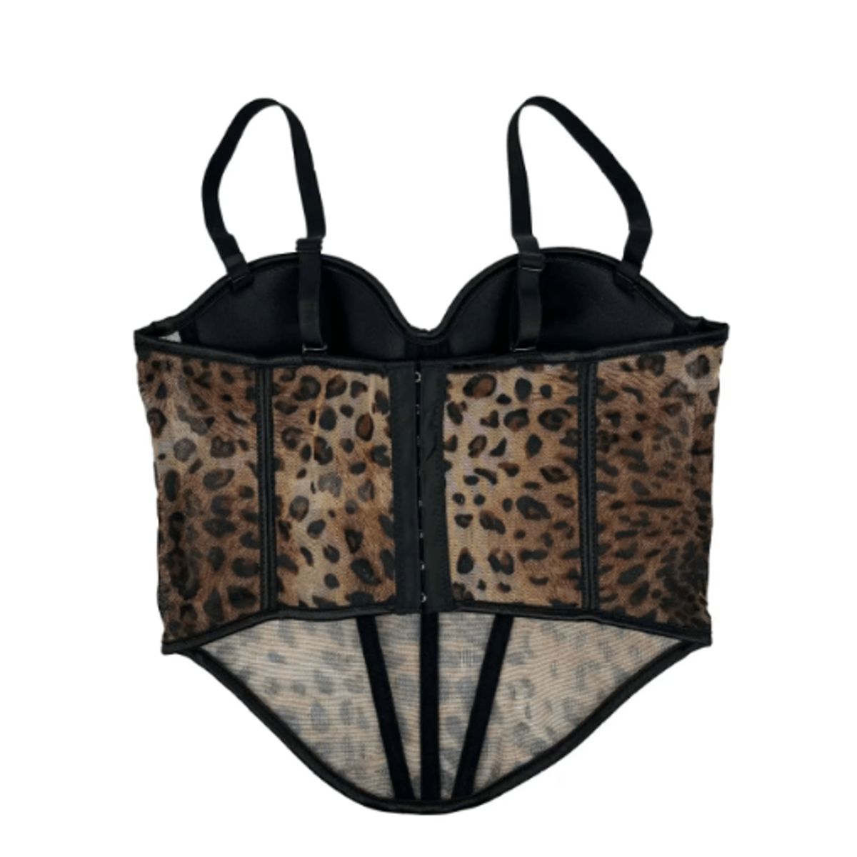 VELVET - Corset Kiara Print Marron
