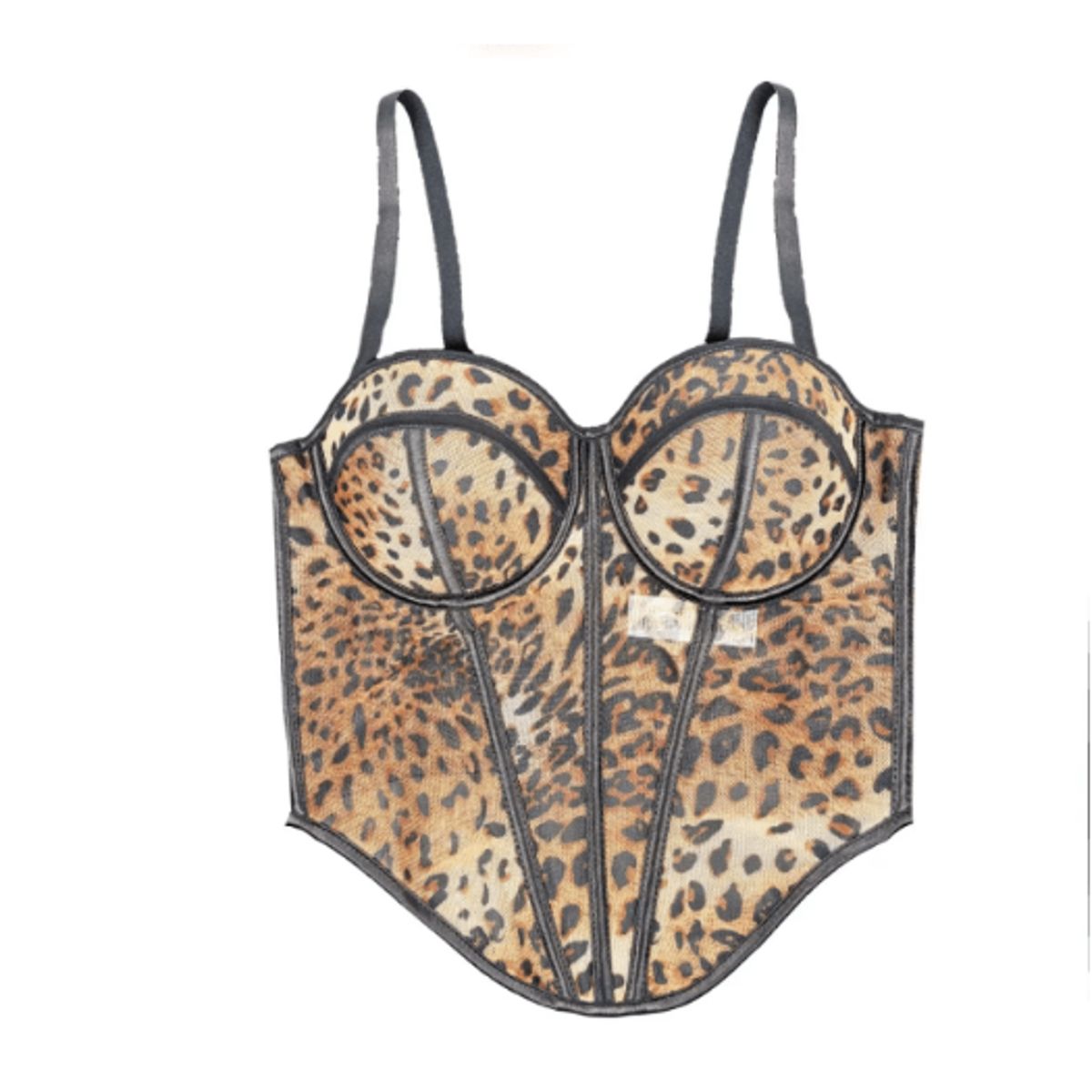 VELVET - Corset Kiara Print Marron