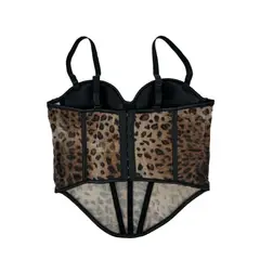 VELVET - Corset Kiara Print Marron