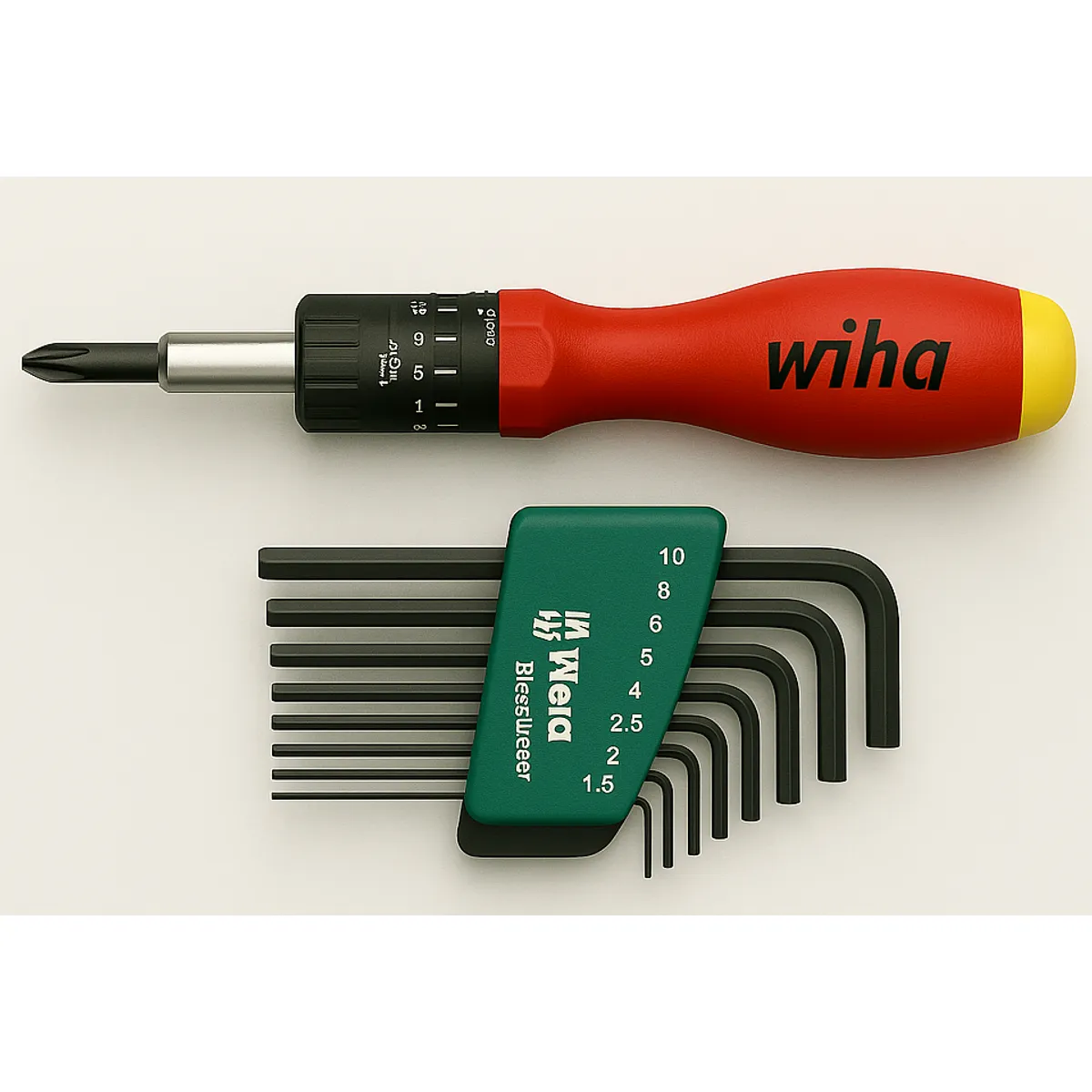 WERA - Destornillador Dinamometrico Ajustable 12 a 30 Nm + Porta Puntas