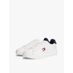 TOMMY HILFIGER - Zapatillas Archive De Cuero Blanco Tommy Jeans