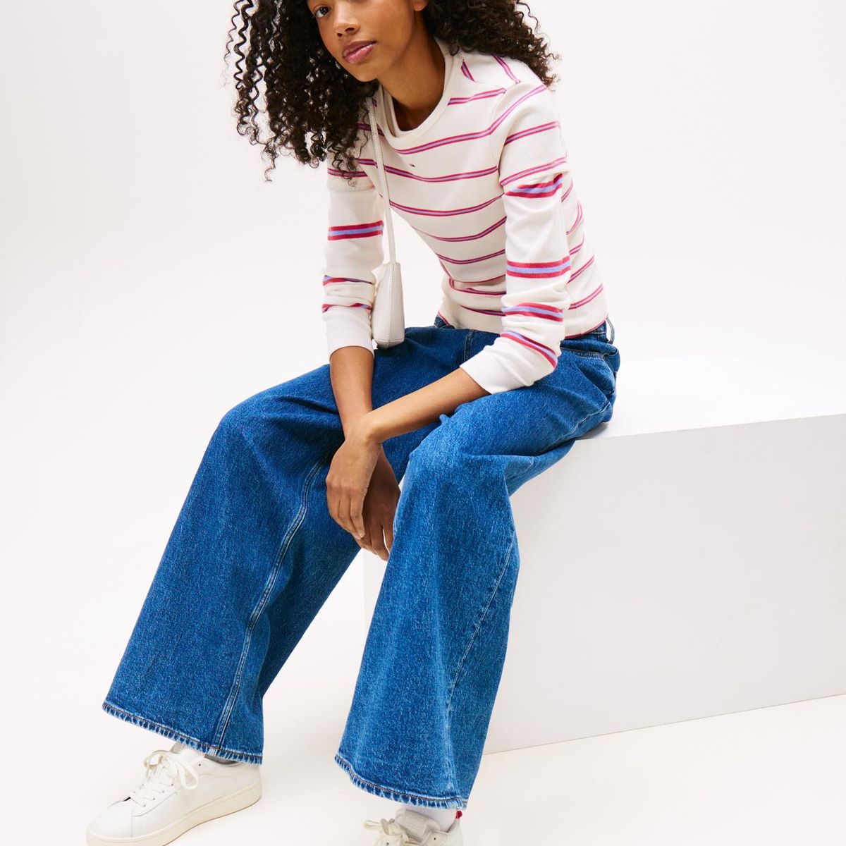 TOMMY HILFIGER - Zapatillas Archive De Cuero Blanco Tommy Jeans