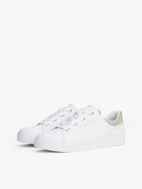 Zapatillas De Cuero Casual Cupsole Blanco